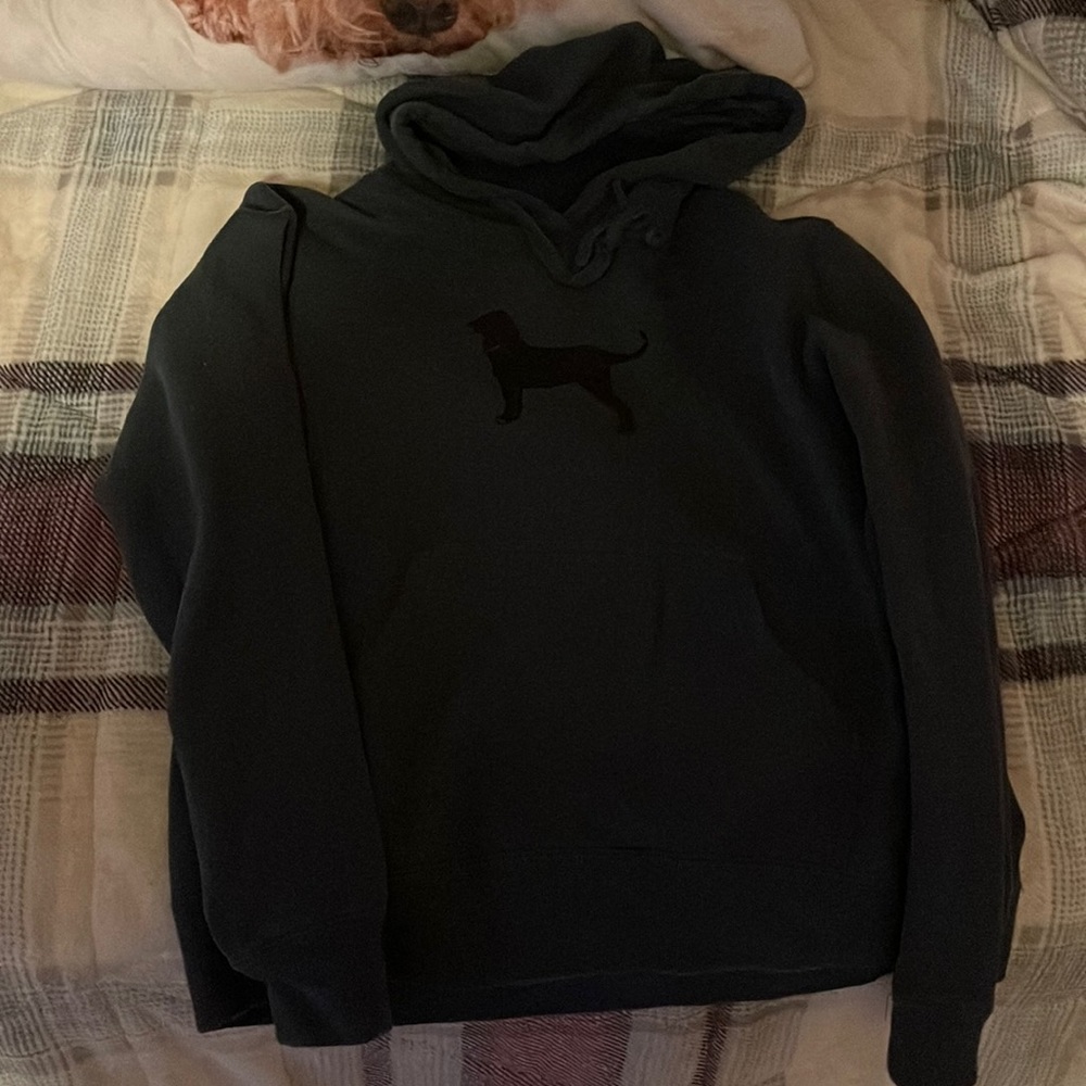 Black dog hoodie